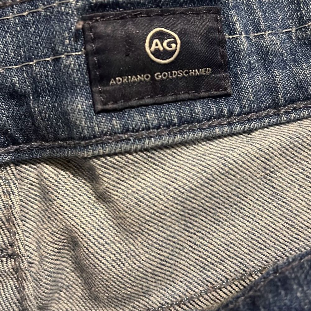 Adriano Goldschmied Women's Blue The Nolan Ankle Distressed Denim Jeans Size 26 - Picture 8 of 10